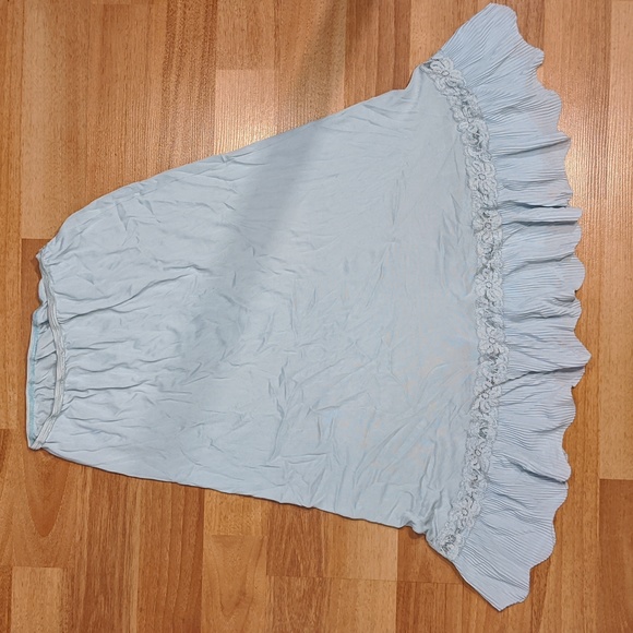 Vintage pale baby blue half slip - Picture 3 of 3